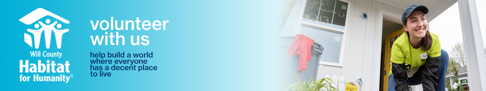 Will County Habitat for Humanity Desktop Site Banner