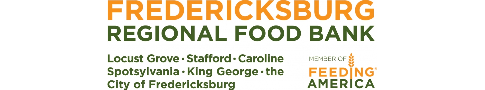 Fredericksburg Regional Food Bank Desktop Site Banner