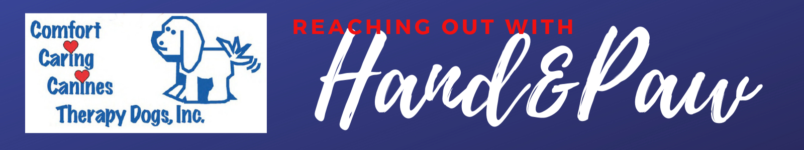 Comfort Caring Canines Therapy Dogs Desktop Site Banner
