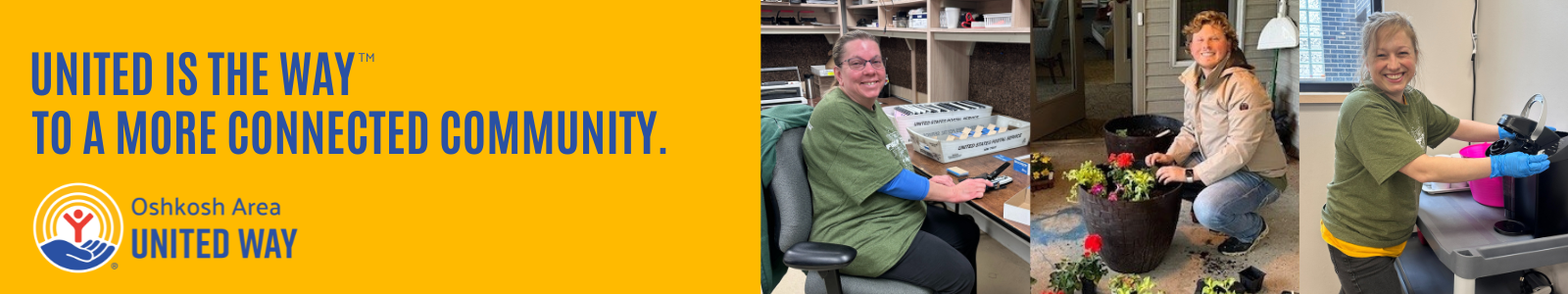 Volunteer Oshkosh Desktop Site Banner