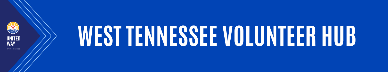United Way of West Tennessee's Volunteer Hub Desktop Site Banner