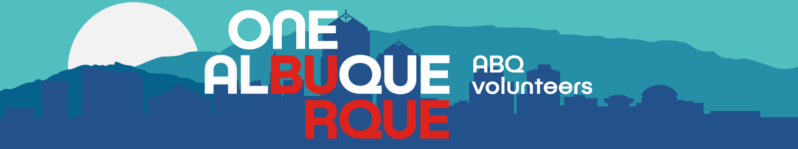 One Albuquerque Volunteers Desktop Site Banner