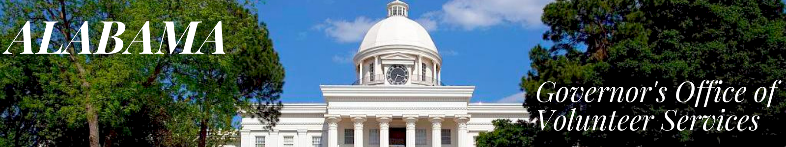 Governor's Office of Volunteer Services Desktop Site Banner