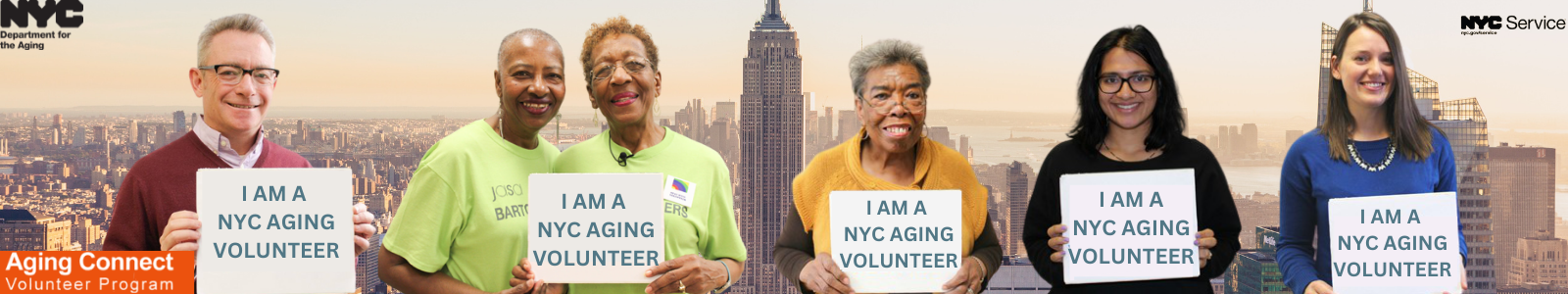 NYC Department  for the Aging, Aging Connect Desktop Site Banner