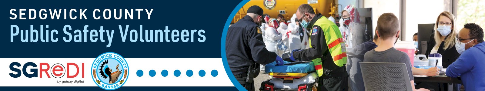 SG ReDI - Sedgwick County Public Safety Volunteers Desktop Site Banner