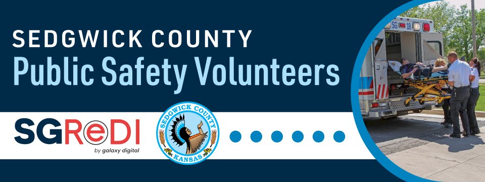 SG ReDI - Sedgwick County Public Safety Volunteers Mobile Site Banner