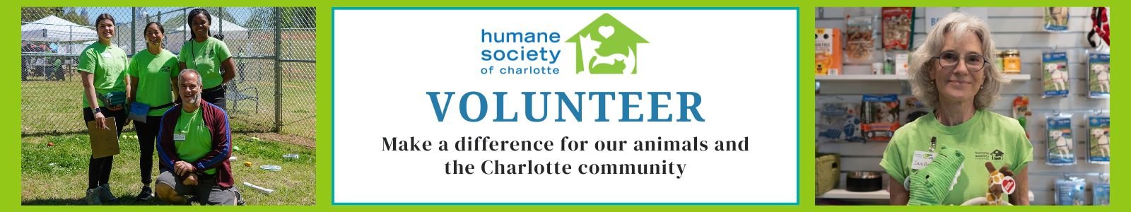 Humane Society of Charlotte Desktop Site Banner