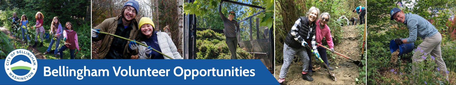 Bellingham Volunteer Opportunities Desktop Site Banner