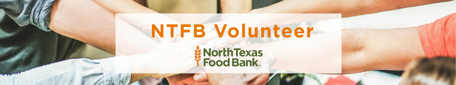 North Texas Food Bank Desktop Site Banner