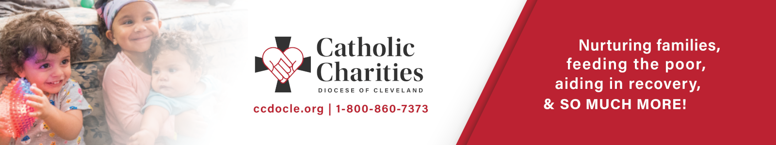 Catholic Charities Diocese of Cleveland Desktop Site Banner