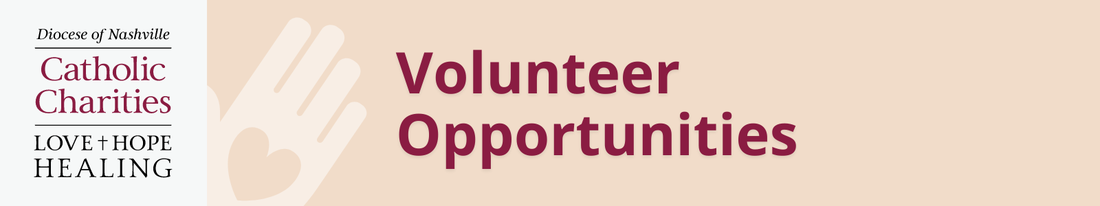 Volunteer Opportunities Banner