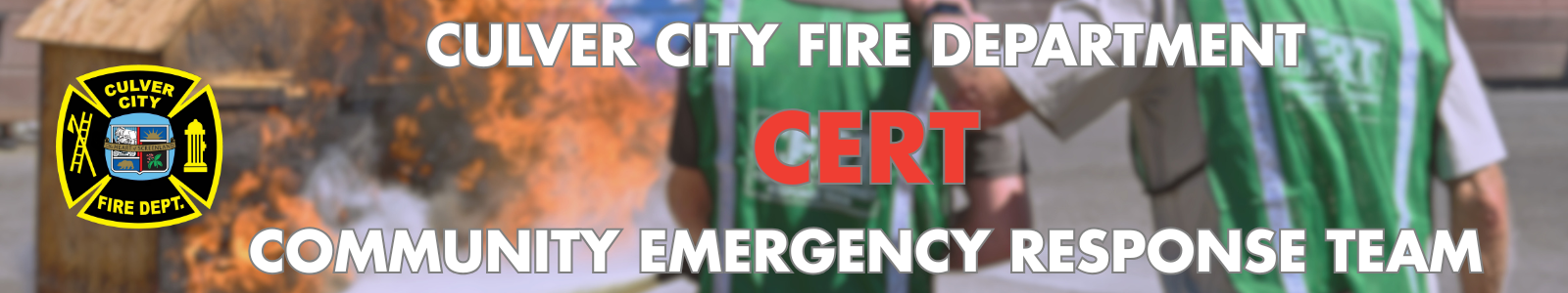 Culver City Fire Department Desktop Site Banner