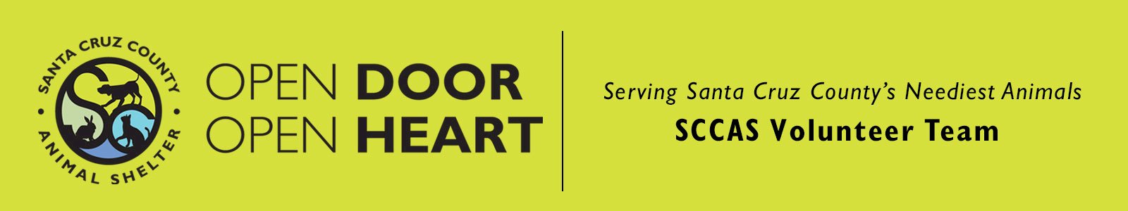 Santa Cruz County Animal Shelter Desktop Site Banner