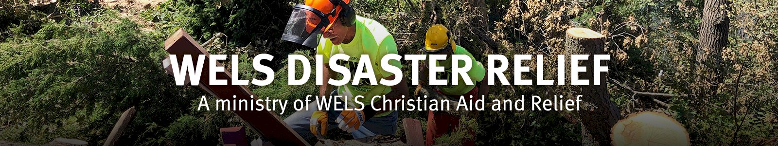 WELS Disaster Relief Desktop Site Banner