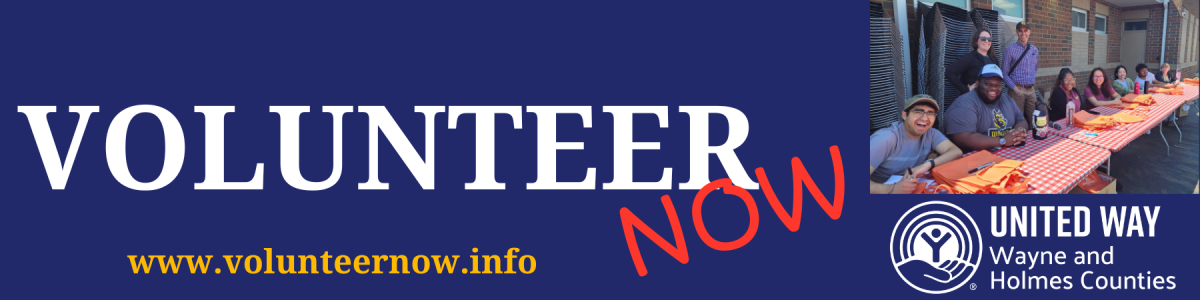 United Way Wayne and Holmes Counties, Inc. Desktop Site Banner