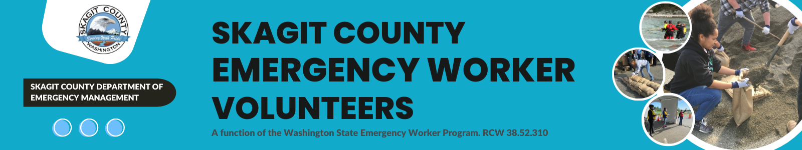 Skagit County Emergency Worker Volunteers Desktop Site Banner
