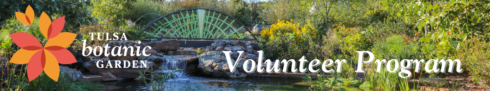 Tulsa Botanic Garden Desktop Site Banner