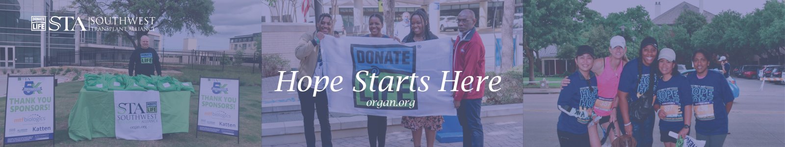 Southwest Transplant Alliance Desktop Site Banner