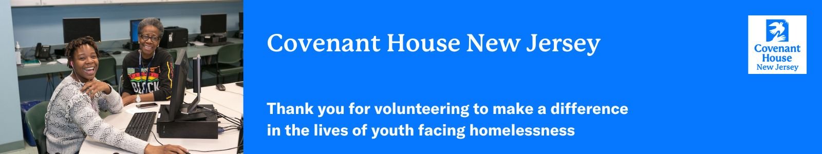 Covenant House New Jersey Desktop Site Banner