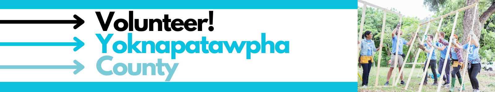 Volunteer Now! Yoknapatawpha County Desktop Site Banner