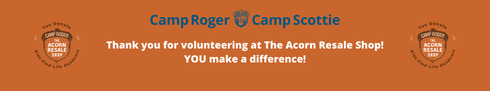 Acorn Resale Shop Desktop Site Banner