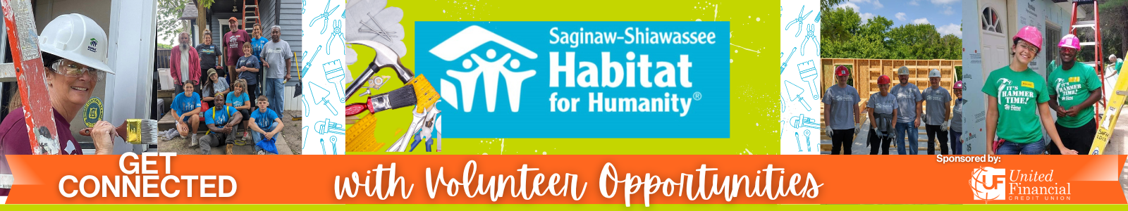 Saginaw Shiawassee Habitat for Humanity Desktop Site Banner