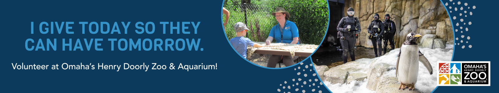 Omaha's Henry Doorly Zoo & Aquarium Desktop Site Banner