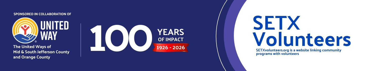 UNITED WAYS OF MID & SOUTH JEFFERSON COUNTY AND ORANGE COUNTY Desktop Site Banner