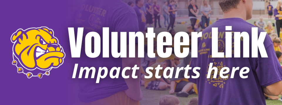 Western Illinois University Volunteer Link Mobile Site Banner