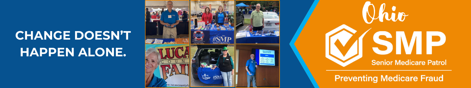Picture of a diverse group of older adults looking into camera and smiling - with tree branches above.