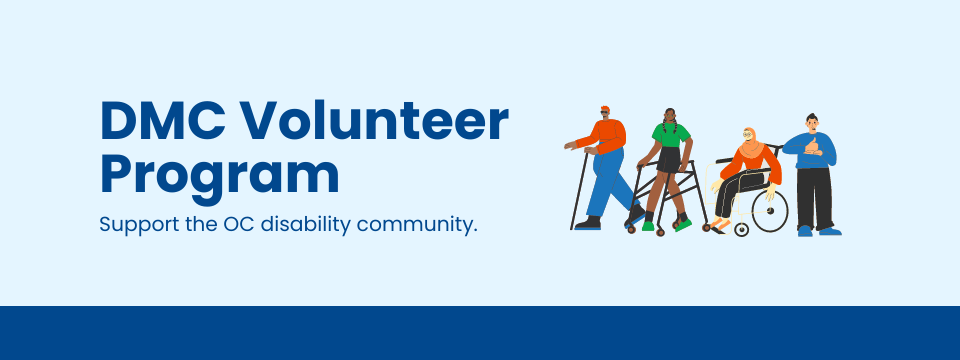 Become a Volunteer. Several group photos of DMC team members at the office and at community outreach events.