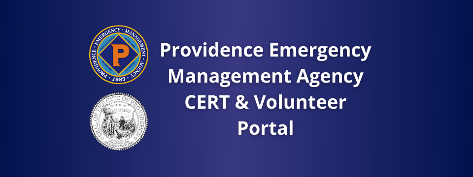 Providence Emergency Management Agency Mobile Site Banner