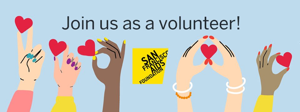 San Francisco AIDS Foundation Volunteer Portal Mobile Site Banner