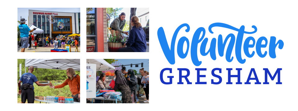 Volunteers helping at different community events