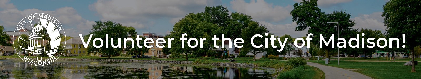 City of Madison Volunteering Desktop Site Banner