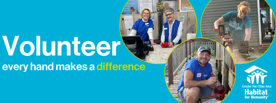 Greater Fox Cities Area Habitat for Humanity Mobile Site Banner