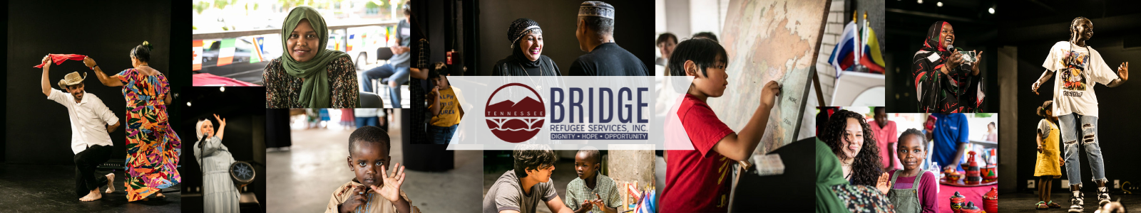 Bridge Refugee Services, Inc. Desktop Site Banner