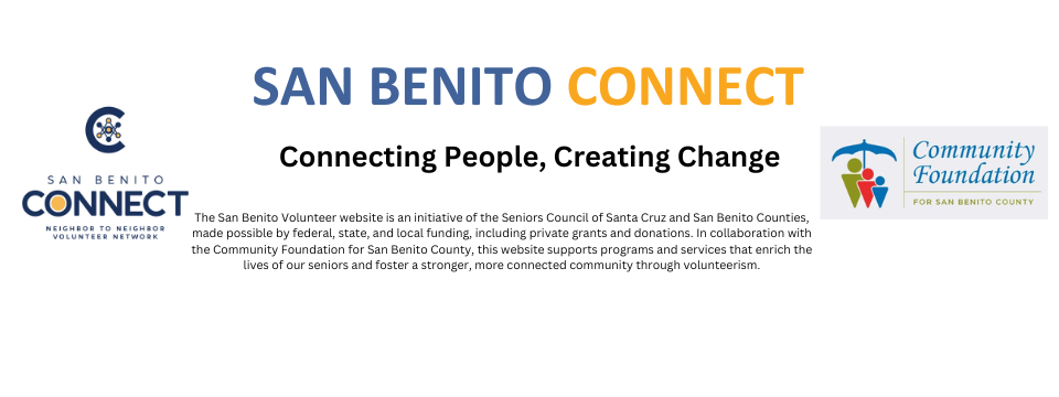 San Benito County Volunteers Mobile Site Banner