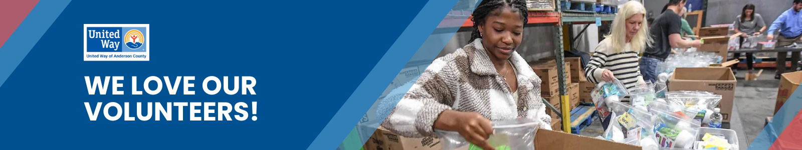 United Way of Anderson County Desktop Site Banner