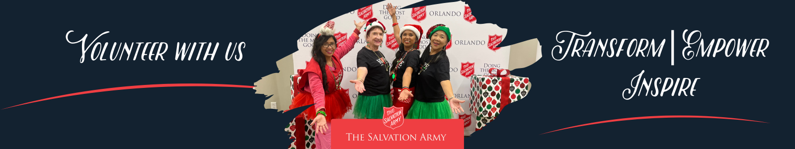 The Salvation Army of Orange & Osceola Counties Desktop Site Banner