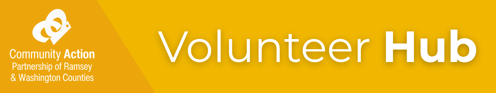 Community Action Volunteer Hub Desktop Site Banner