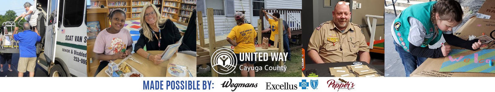 United Way of Cayuga County, Inc. Desktop Site Banner