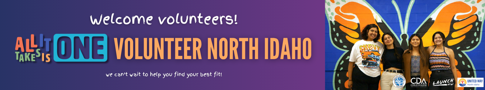 United Way of North Idaho Desktop Site Banner