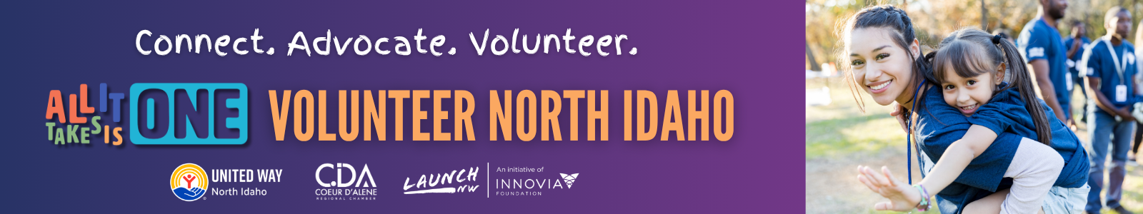 United Way of North Idaho Desktop Site Banner
