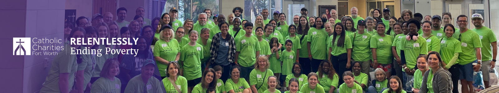 Catholic Charities Fort Worth Desktop Site Banner