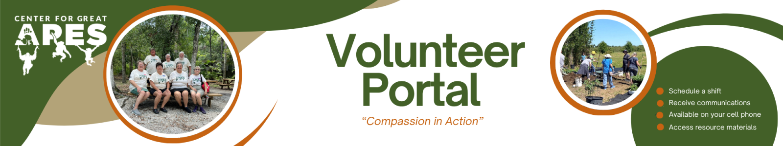 Center for Great Apes Desktop Site Banner