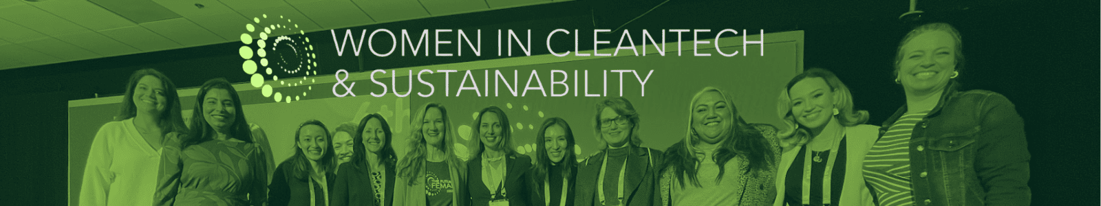 Women in Cleantech & Sustainability Desktop Site Banner