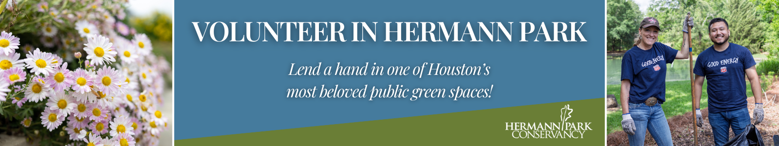 Hermann Park Conservancy Desktop Site Banner
