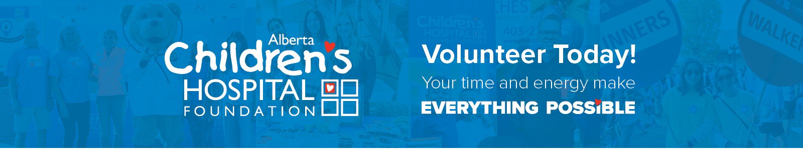 Alberta Children's Hospital Foundation Desktop Site Banner