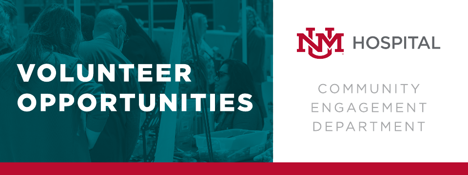 UNM Hospital Community Engagement  Mobile Site Banner
